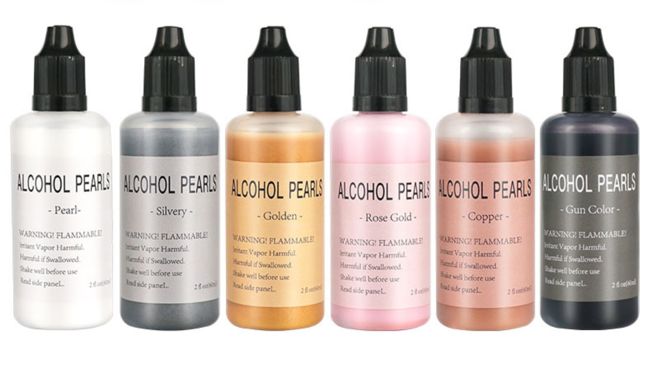 Alcohol Ink -Metallic Pearls-15ml (Set of 6)