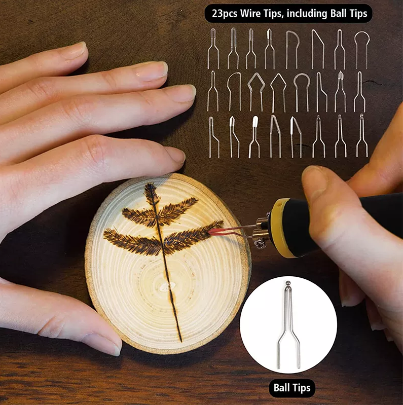 Pyrography Set (Single Pen) Adjustable Heat Settings