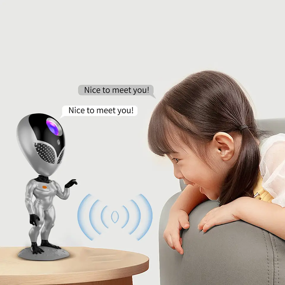 Alien Nightlight Projector & Smart light (13cm*13cm*31cm high) with remote.