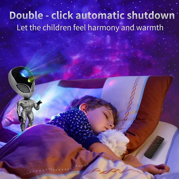 Alien Nightlight Projector & Smart light (13cm*13cm*31cm high) with remote.