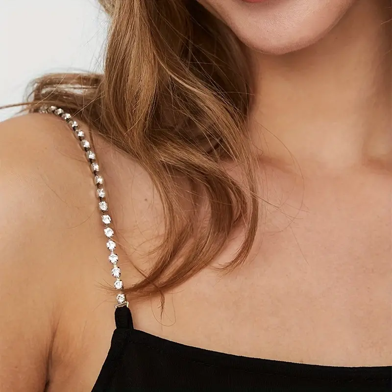 Rhinestone Elegant Removable Bra Strap set (Adjustable)