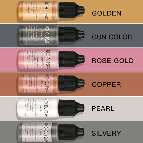 Alcohol Ink -Metallic Pearls-15ml (Set of 6)