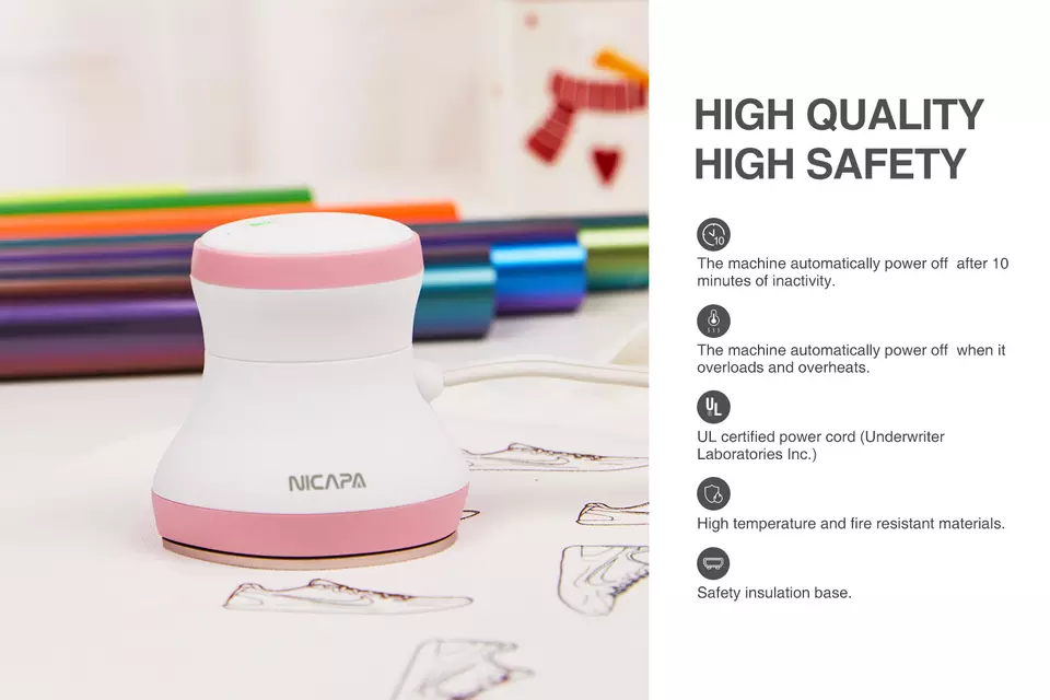 Nicapa Mini Heat Press  (Pressing plate _8cm long and 5cm wide)