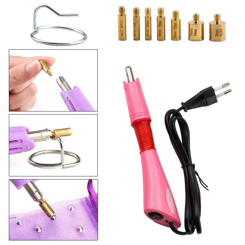 7 Tips Hot Fix Applicator voor het versieren van Kleding Textiel Leer 7 Tips Hot Fix Applicator voor het versieren van Kleding Textiel Leer